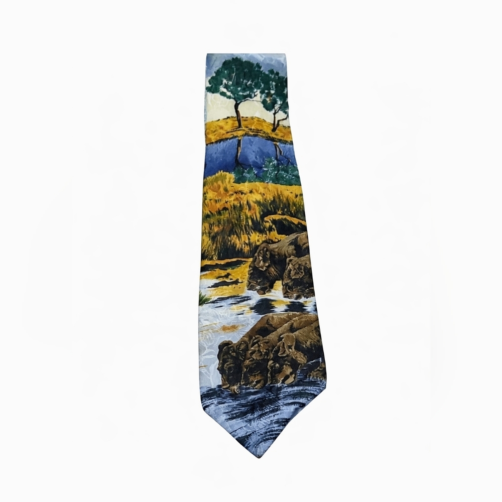 Endangered Species 100% Silk Men's Neck Tie Wildlife‎